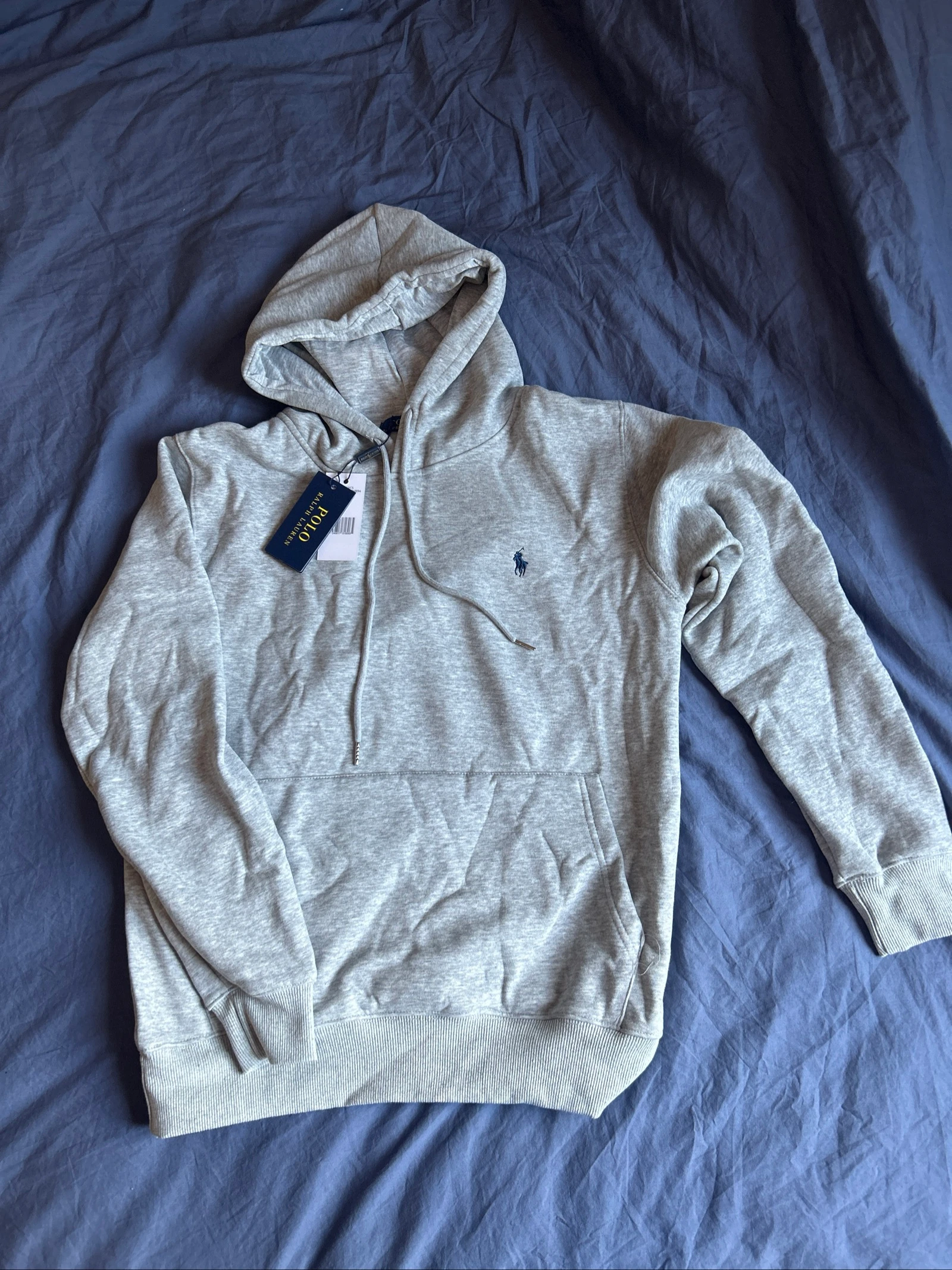 Sweat à capuche gris Ralph Lauren 